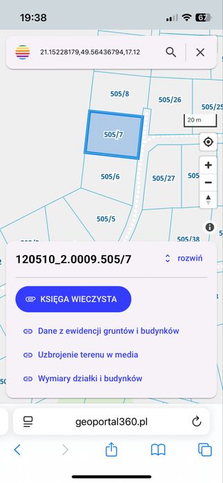Do sprzedania działka budowlana 8 ar
