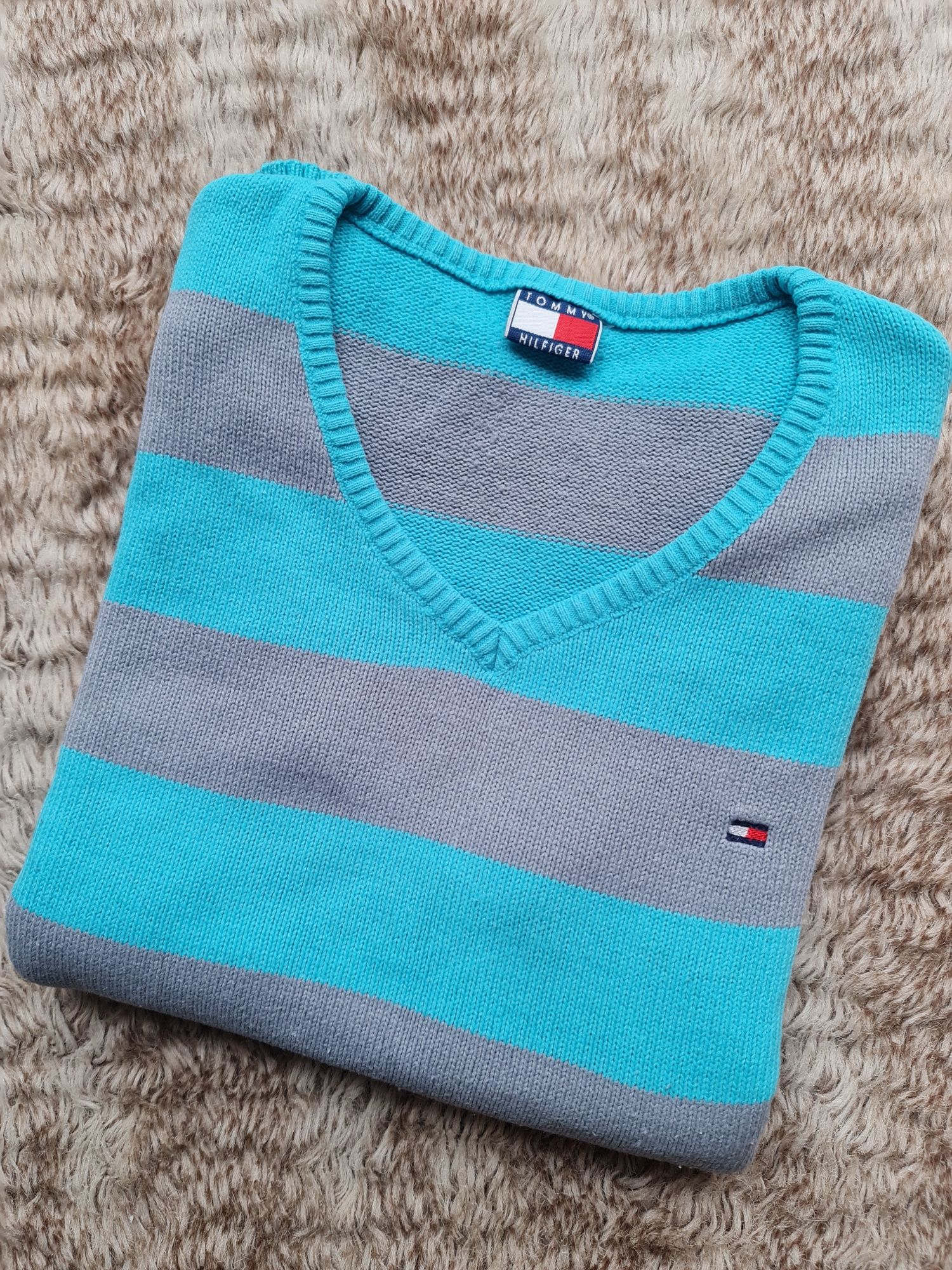 Sweter Tommy Hilfiger, roz. S, super wzór