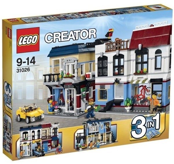 2 sets, Lego 31026 bike shop & café+41121 Adventure Camp Rafting