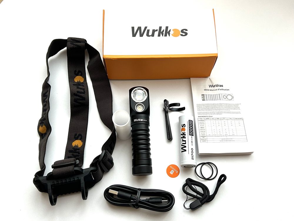 Налобный фонарь Wurkkos HD15 HD20 HD50 с аккумуляторами