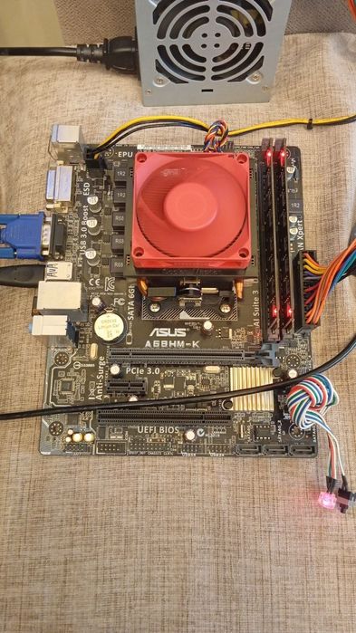 Комплект плата FM2+ процессорAMD A8-7650K 4ядра память 8GB кулер