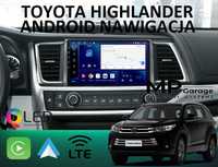 Toyota Highlander Radio Nawigacja Android_11 4G LTE 10.1" Qled CarPlay