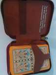 Karty do gry vintage skórzane etui skat