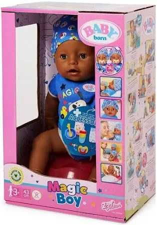 Baby Born Lalka Interaktywna etniczny magiczny Chłopiec 43 cm