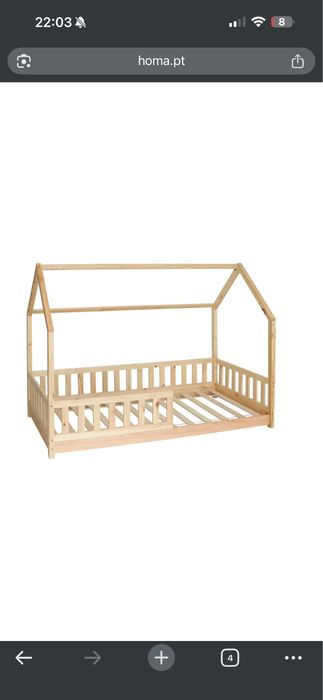 Cama Montessori criança