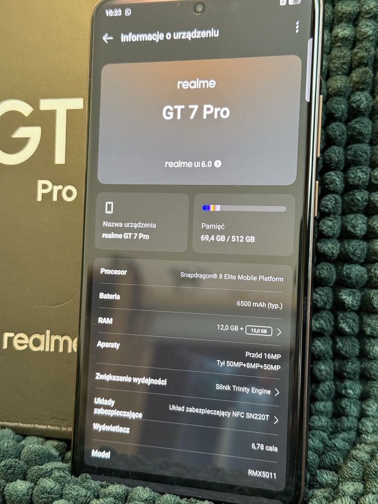 Realme GT7 Pro 12/512 GB Mars Orange