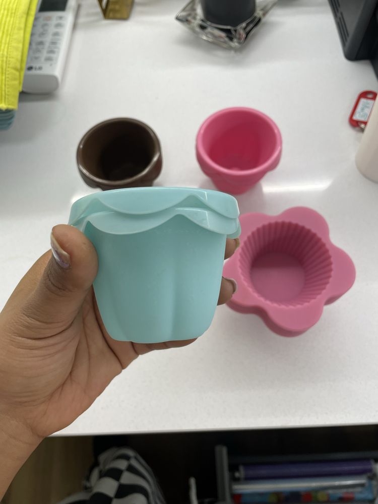 Moldes silicone pastelaria muffins/queques/pudins