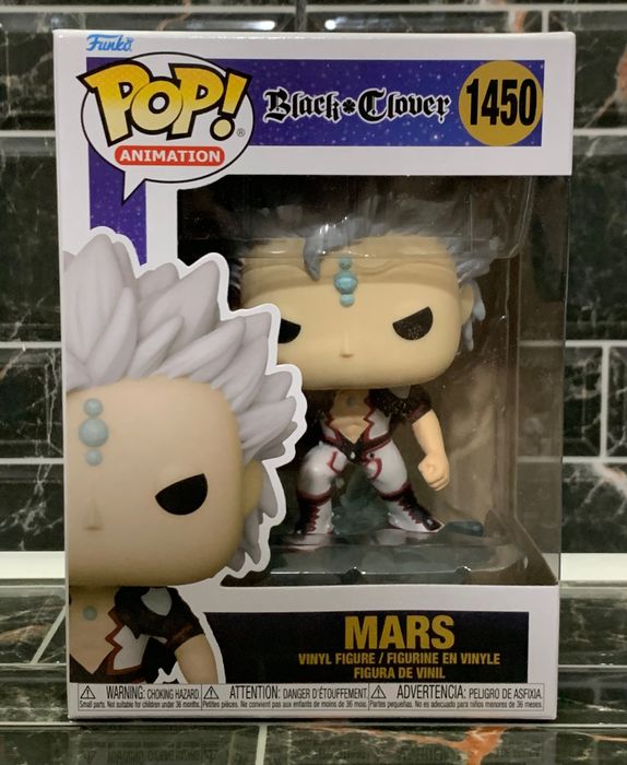 Funko Pop! Mars Black Clover 1450 Missing Sticker GameStop