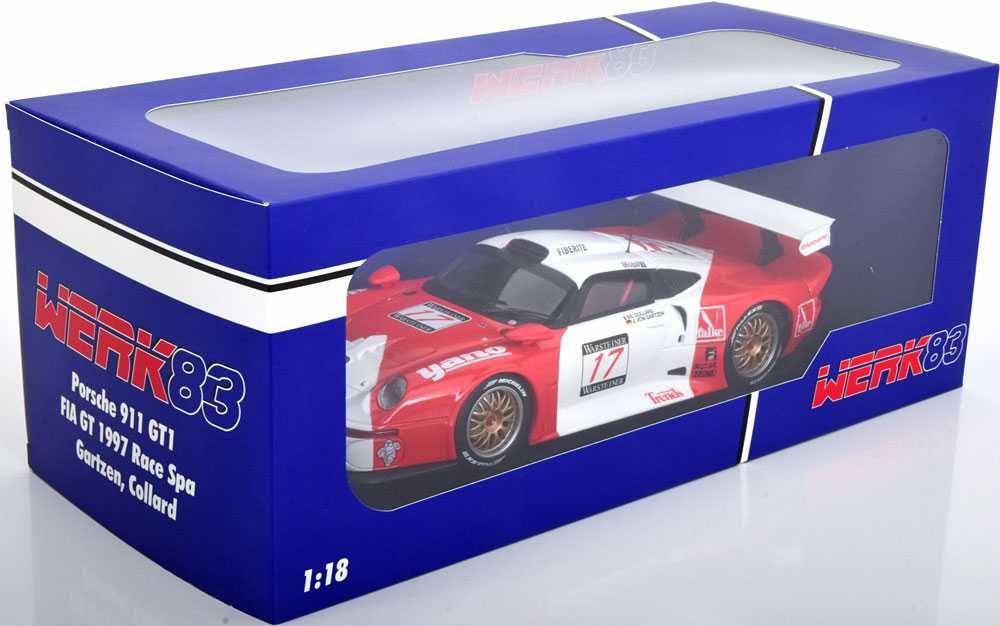 1:18 Werk83 Porsche 911 GT1 #17 FIA GT Spa 1997 von Gartzen/Collard