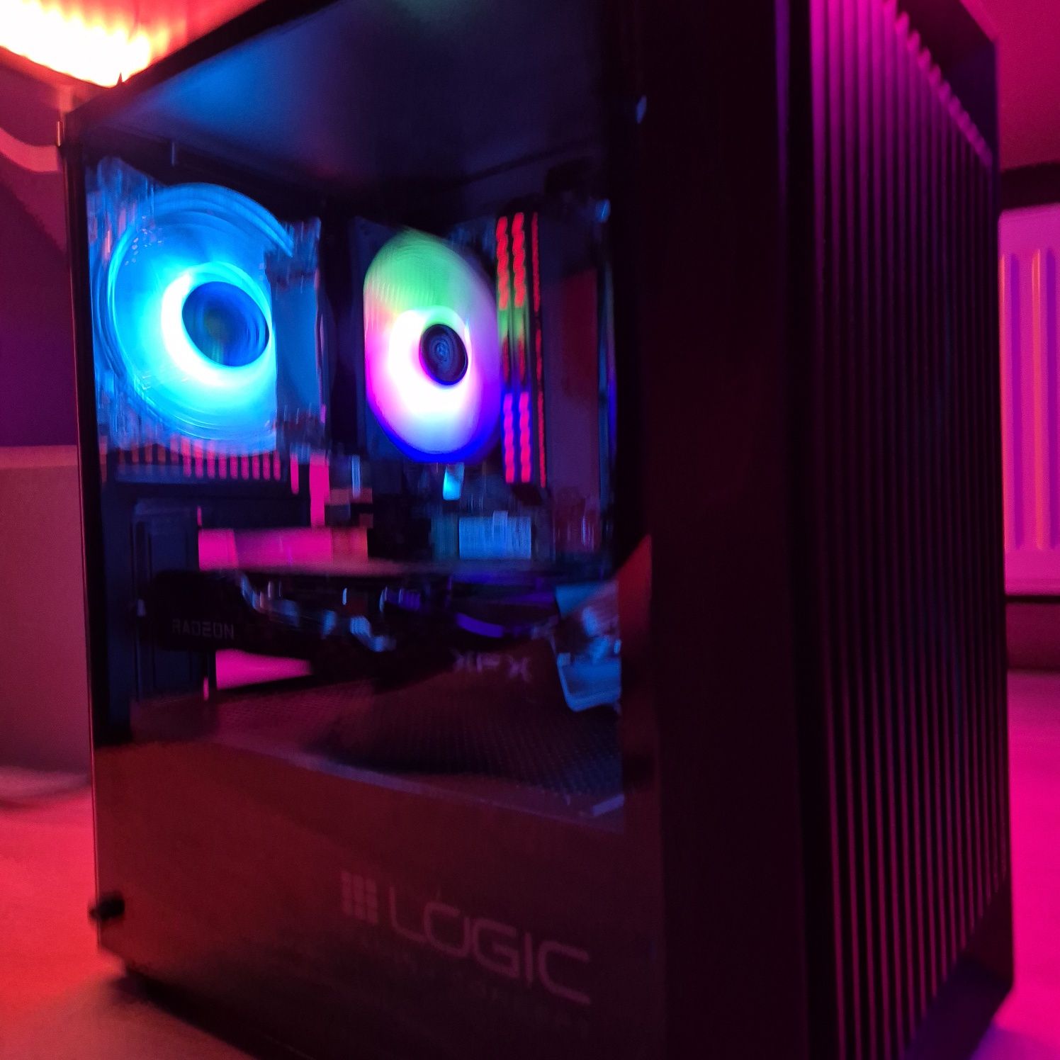 Komputer RX6600/RX6700XT/R5 5500/16Gb ram/Gamingowy Okazja RGB windows