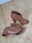 Tulipano botki wiosenne peep toe sandały wolne palce 39