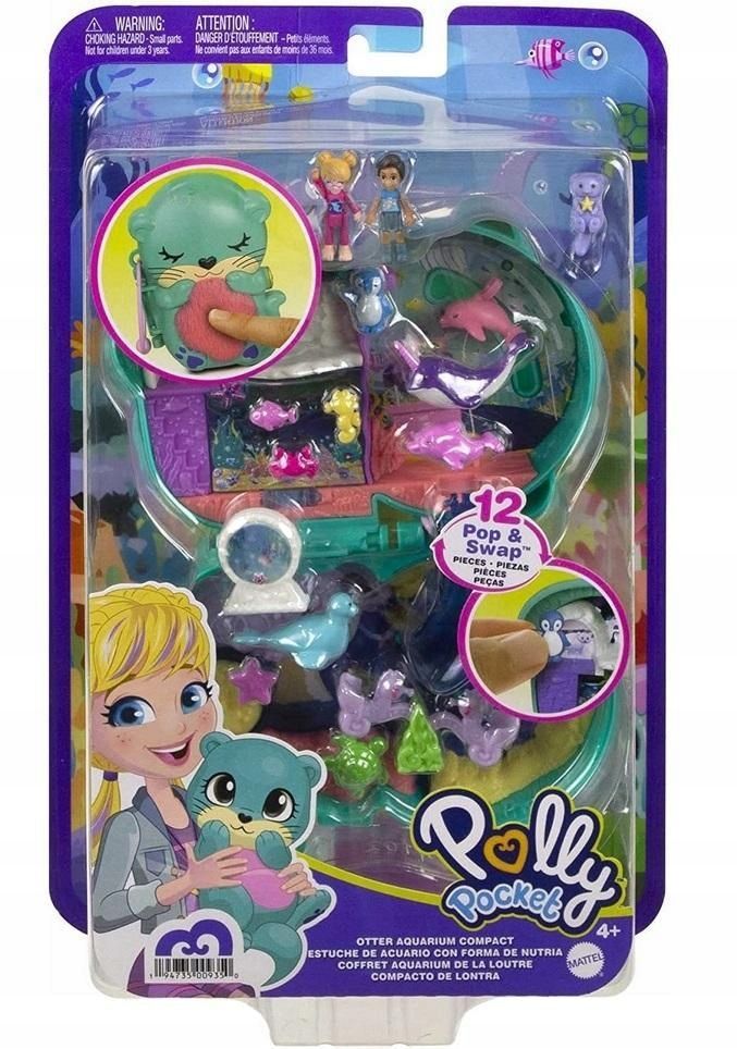 Polly Pocket. Otter Aquarium Compact, Mattel