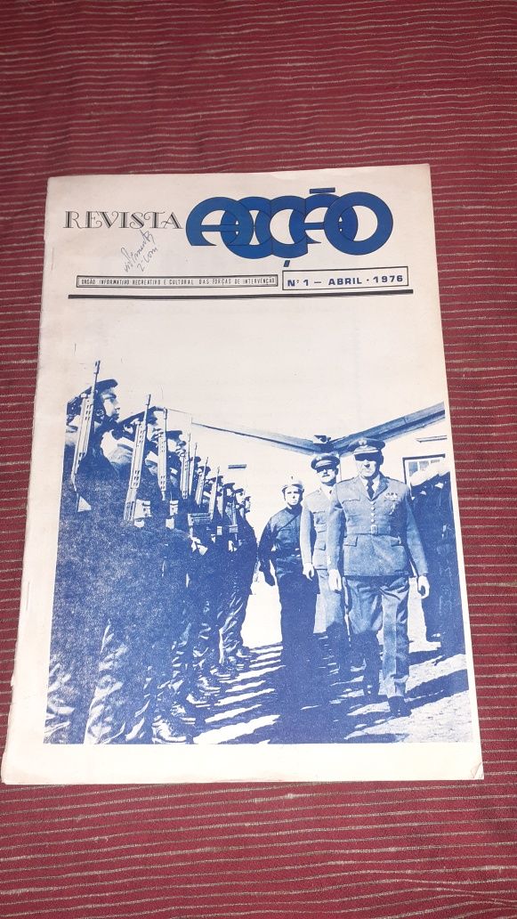 Revista Acção 1976 PSP forças de intervenção polícia raro