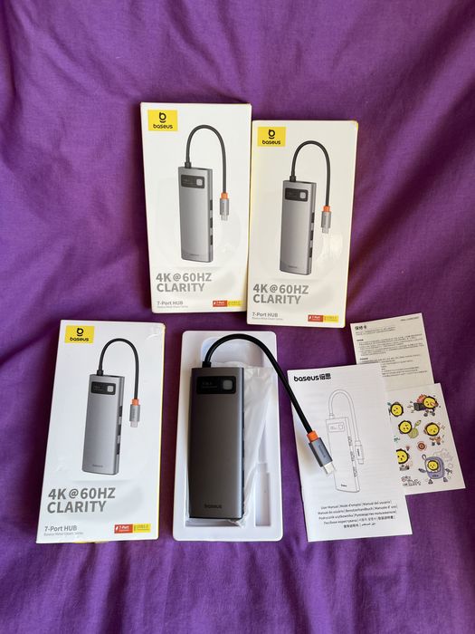 BASEUS HUB HDMI 7in1 концентратор хаб Type -C HDMI 4K 60hz