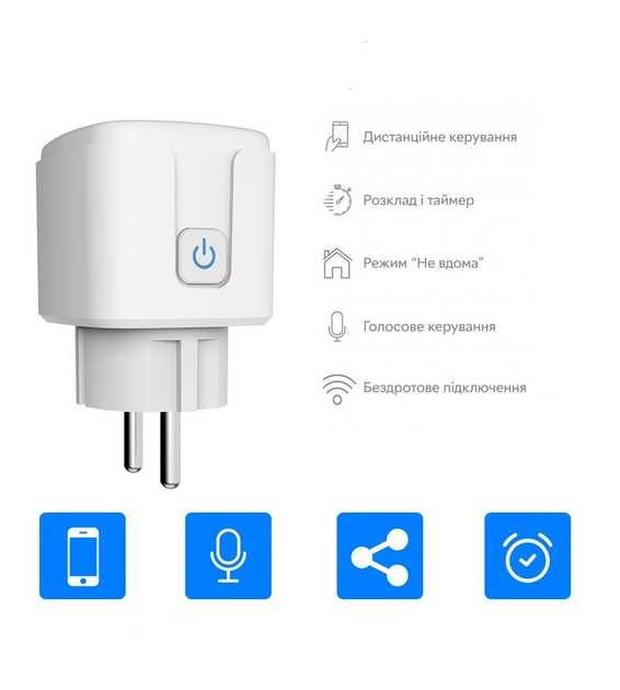 Smart Plug Gniazdko Wi-Fi Alexa Google Podgląd zużycia energi