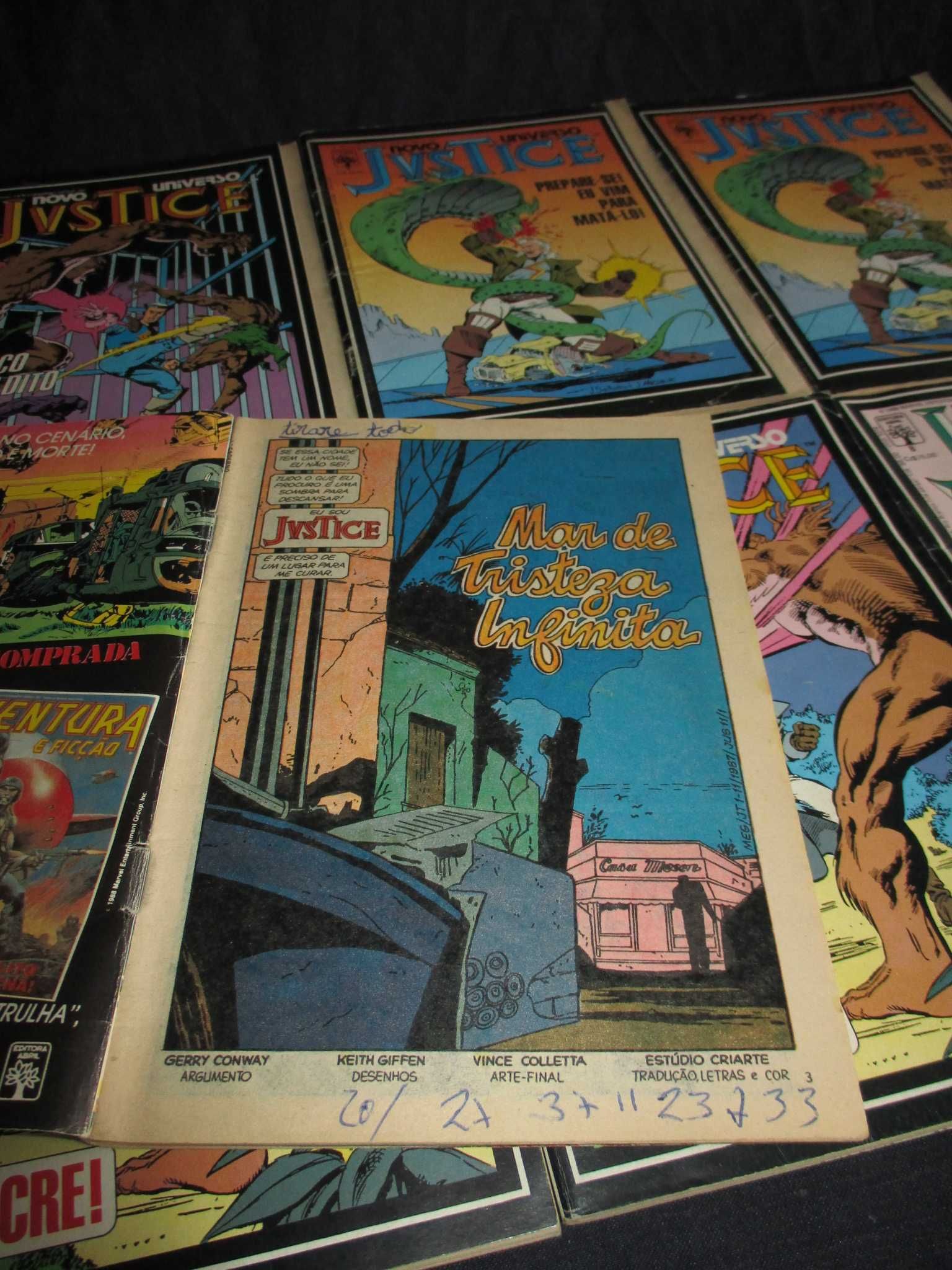 Livros BD Justice Novo Universo Marvel 1987