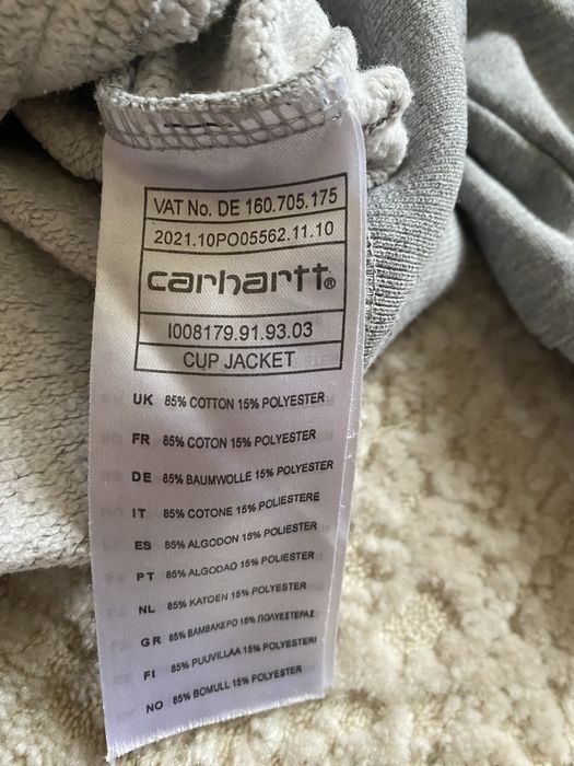 Сіра куртка-бомбер Carhartt WIP Work Varsity Jacket.