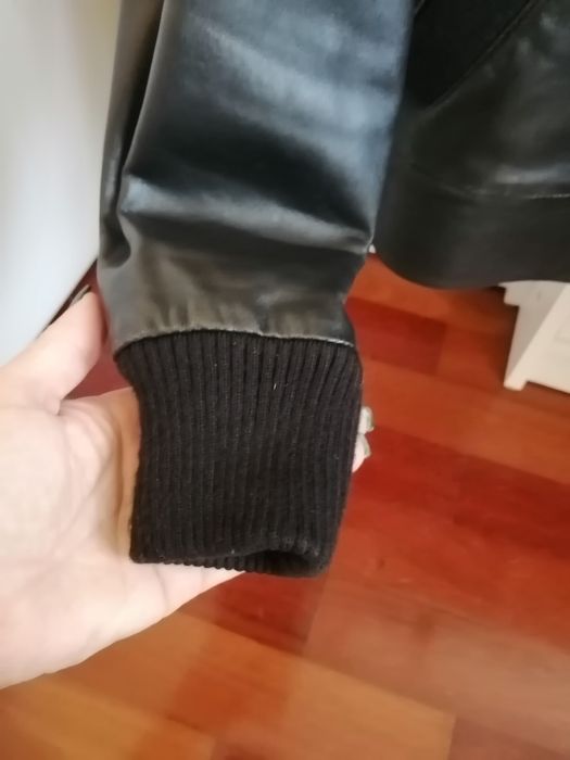 Blusão em pele verdadeira