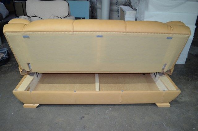 Kanapa sofa wersalka rozkładana tapczan PORTO prawdziwa skóra producen