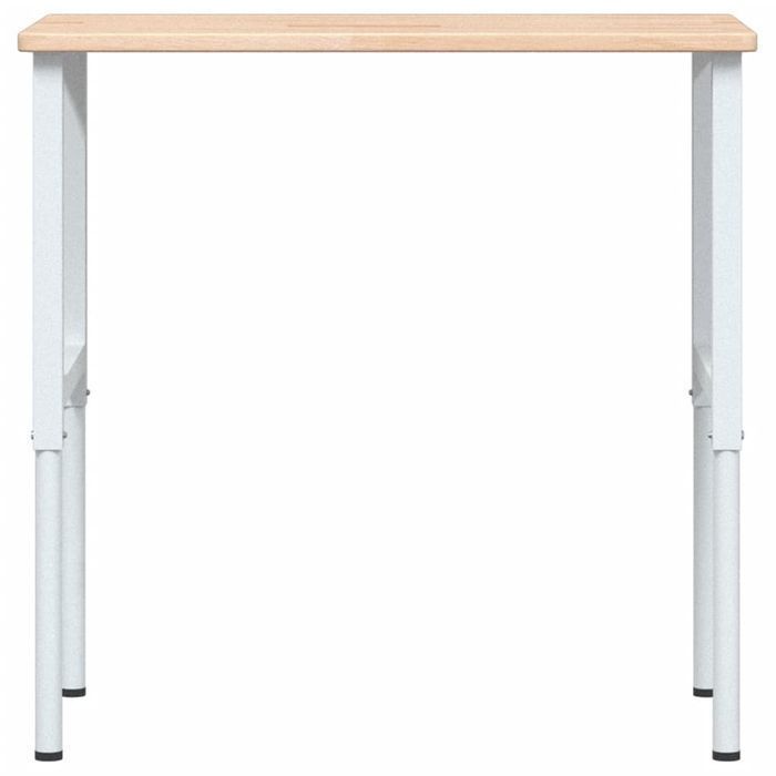 Vidaxl Stolik Roboczy, 100X60X(71,5-98) Cm, Drewno Dębowe, Prostokątny