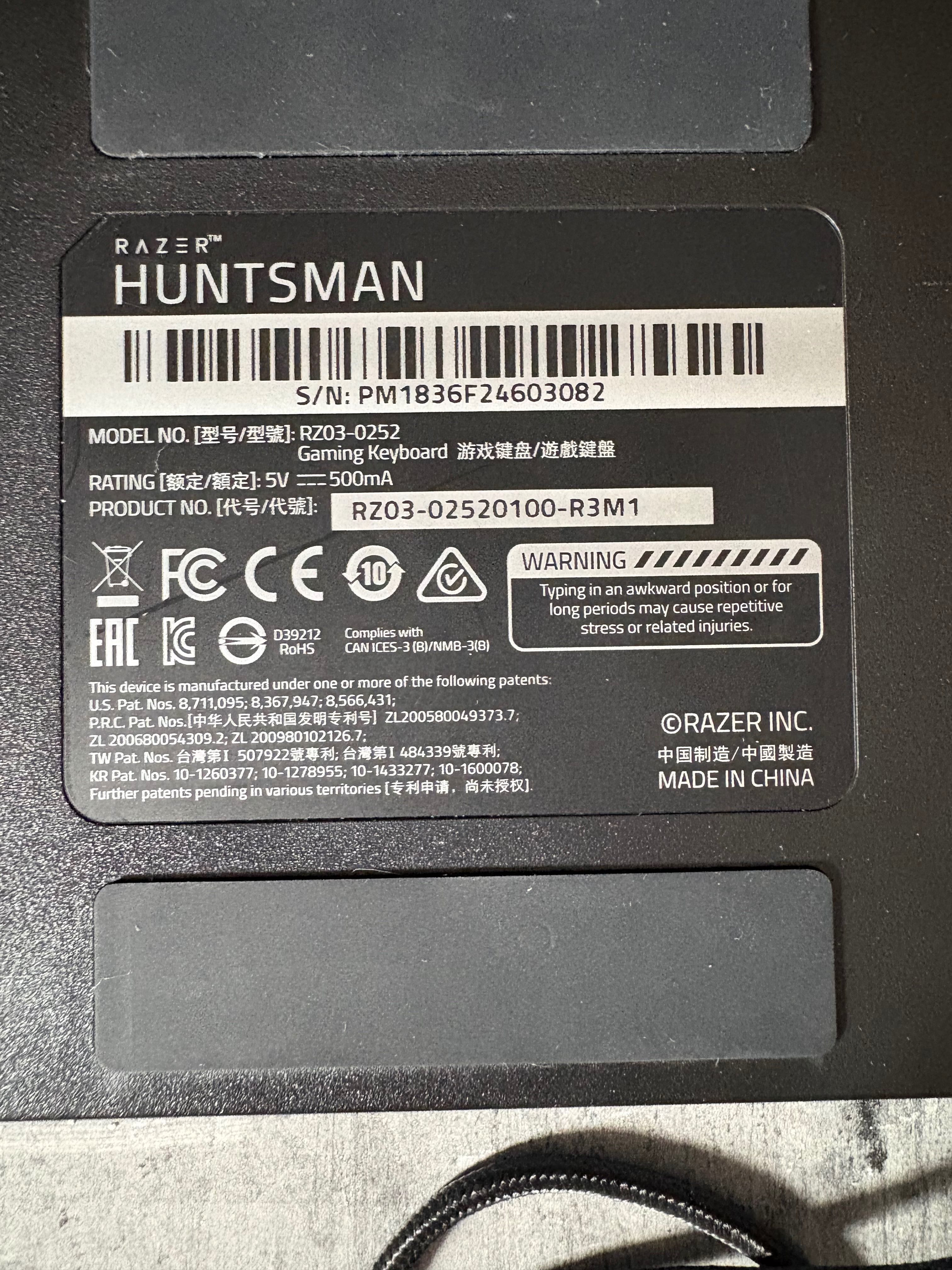 Klawiatura RAZER Huntsman