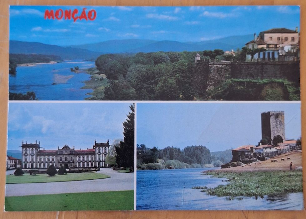 Postais antigos Portugal Monção anos 50/60 escritos selados circulados