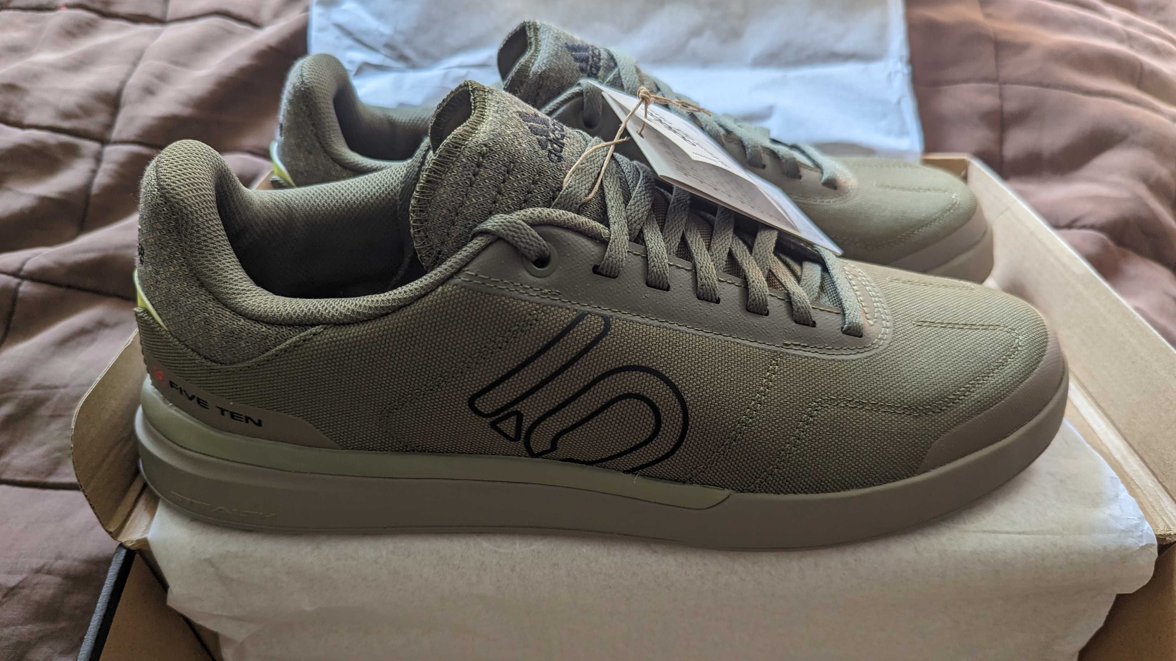 Buty rowerowe na platformy Adidas Five Ten Sleuth DLX Canvas khaki 45