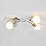 Srebrna lampa sufitowa
