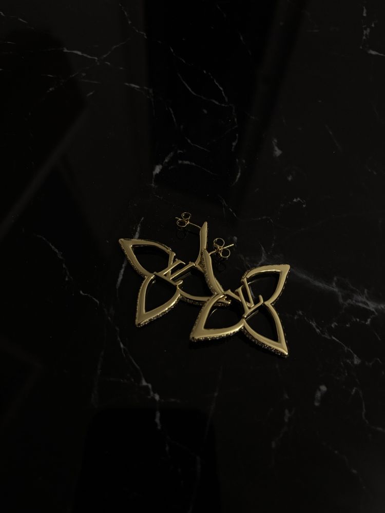 Kolczyki Louis Vuitton LV nowe złote
