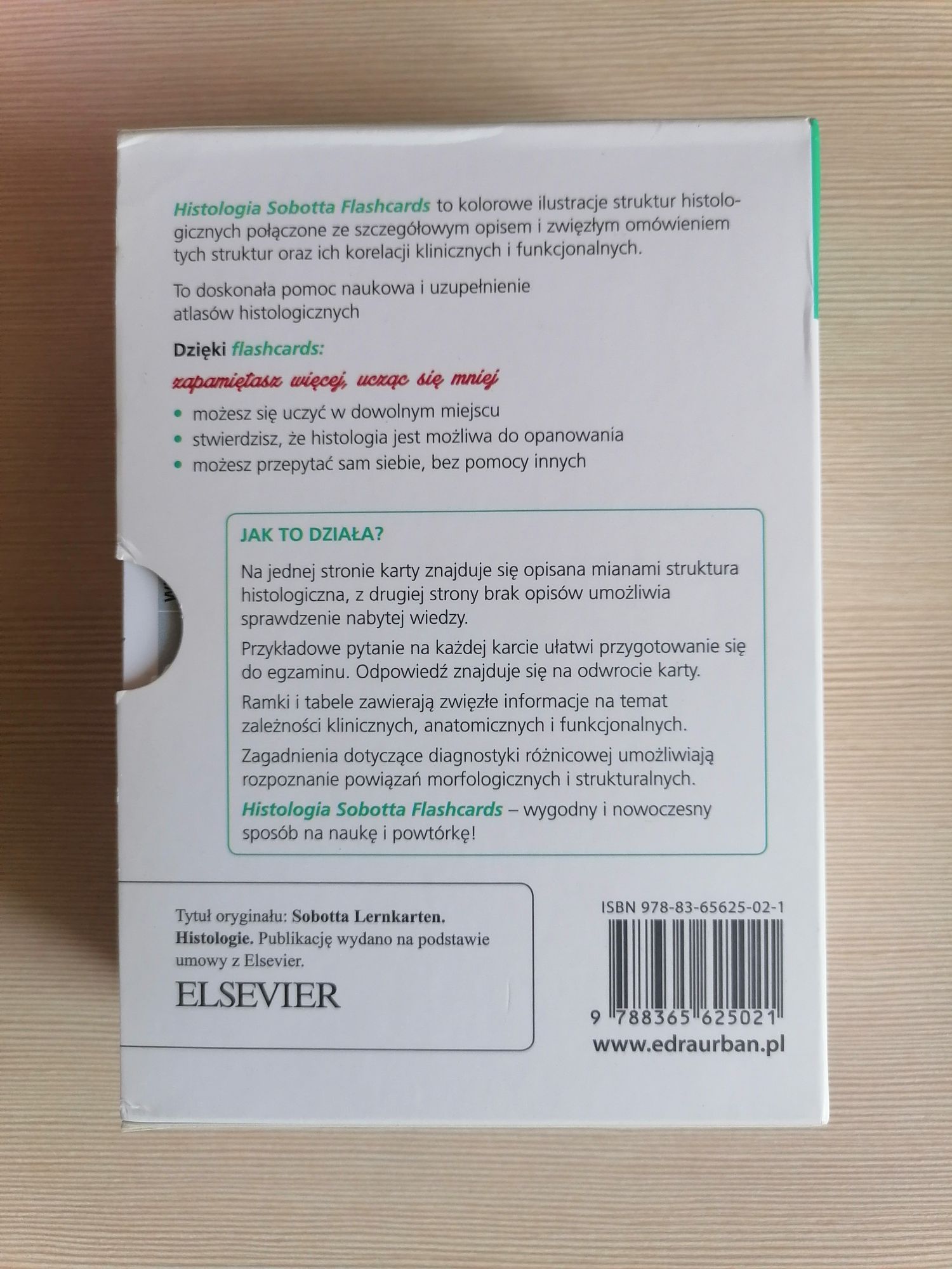 fiszki histologia sobotta flashcards medycyna