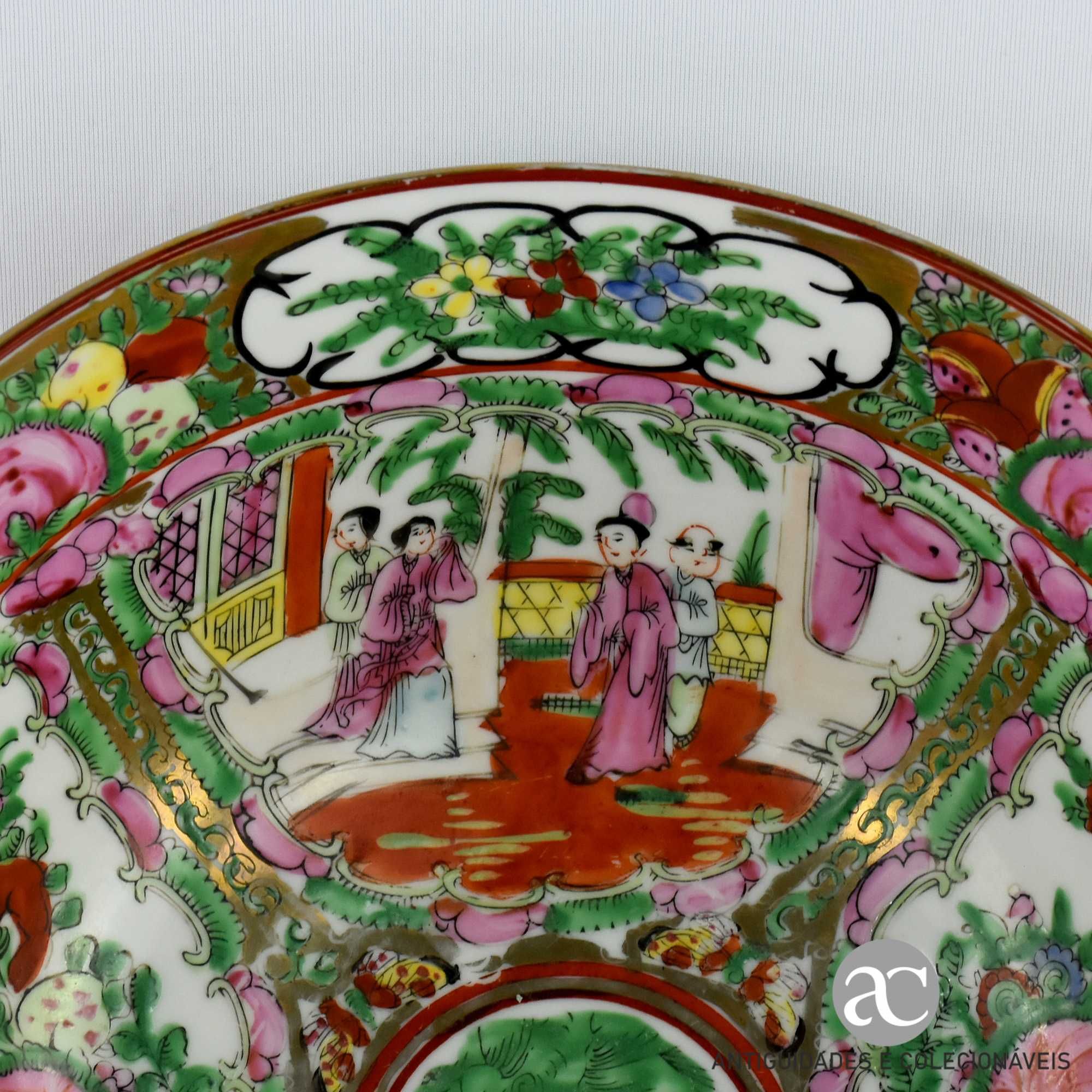 Taça Porcelana da China, Decoração Mandarim