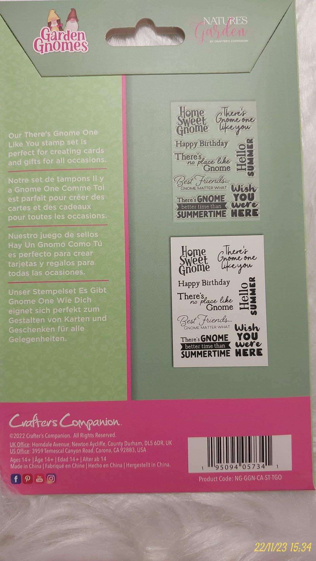 Stemple napisy firmy Crafter's Companion