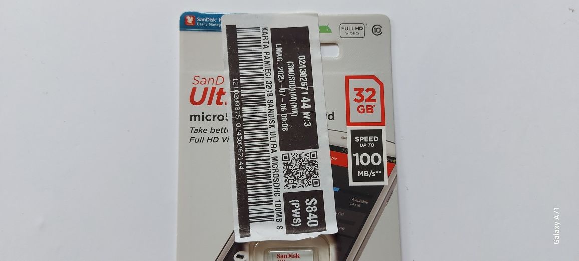 NOWA Karta pamięci SANDISK Ultra microSDHC 32GB