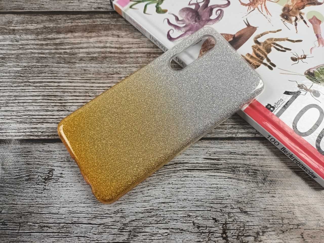 Etui Brokatowe Glitter do Huawei P30 + Szkło Hartowane