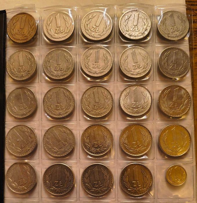 PAKIET monet jednozłotowych PRL