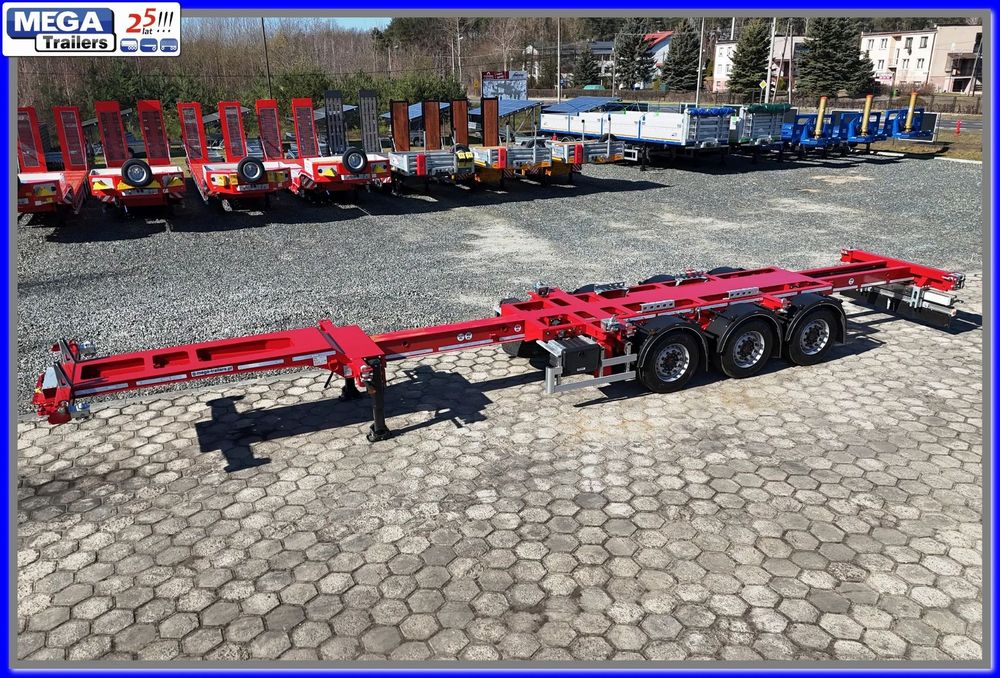 Mega Kontenerowa TELESCOPIC 45 Ft-HC, FULL ADR EX3!!!  GOTOWA! Naczepa pod ciężkie 20-30ki centralnie ADR EX2, EX3, FL, OT!