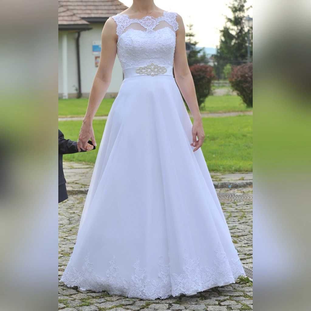 Suknia ślubna biała - model "Princessa" 36/38