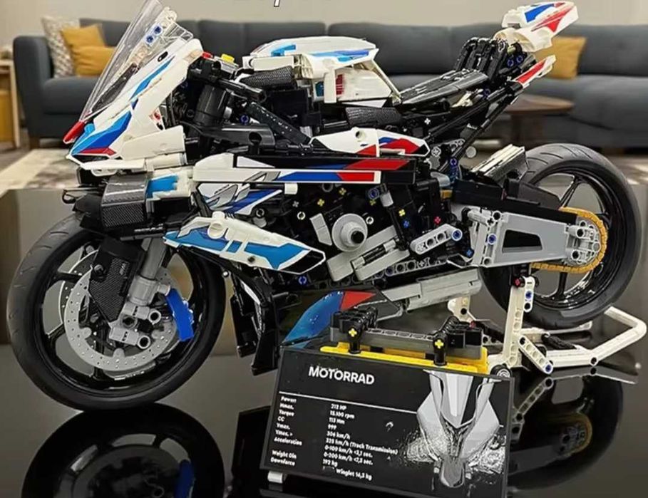 BMW M1000RR z klocków technic 42130 do składania 1:5 46cm 1500el. Nowy