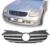 GRELHA FRONTAL SPORT PARA MERCEDES SLK R170 96-04 PRETO CROMADO