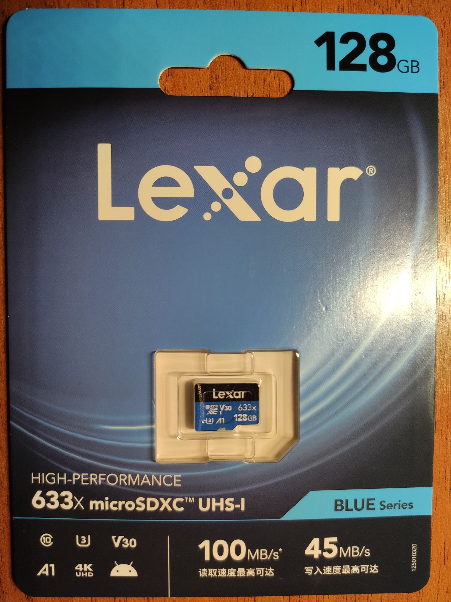 Карта памяти Lexar micro SDXC SD XC 128 Gb 633x Зап 88 MB/s Чит 100MBs