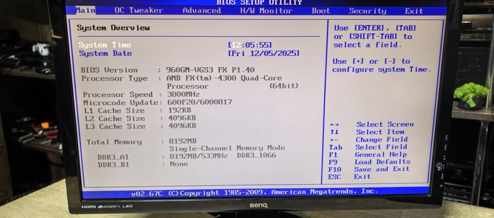 Комп'ютер PC-3T/AMD FX-4300/Ram 8Gb DDR3 /HDD no /Video 1Gb GT710