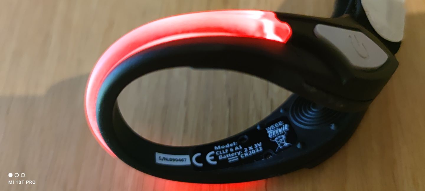 Opaska LED na obuwie do biegania - używana