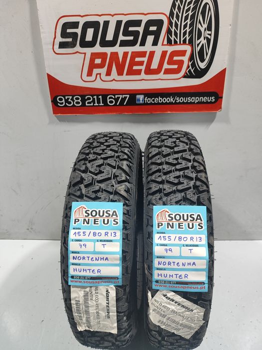 2 pneus nortenha 155-80R13 - Oferta da entrega em todo o pais