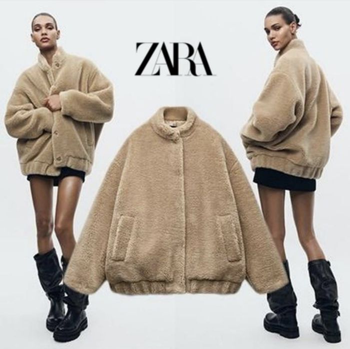 Бомбер шубка Тедді Zara
