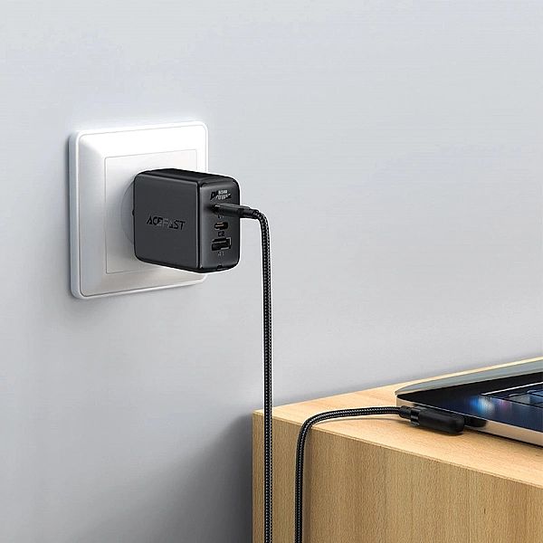 Kabel Acefast C5-03 Black USB-C - USB-C PD QC 100W 5A 480Mb/s 2m - cza