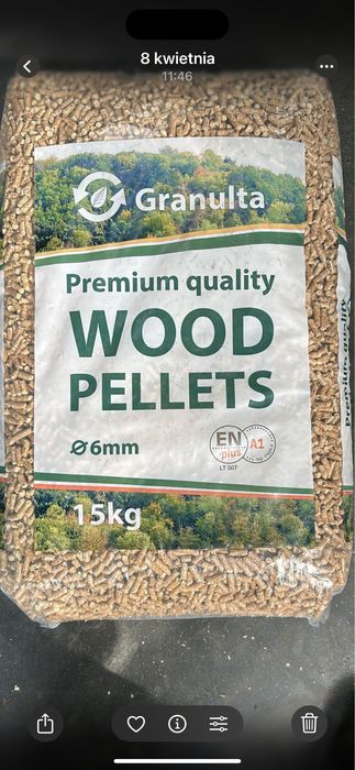 Pellet Sosnowy z Certyfikatem A-1 En Plus Granulta