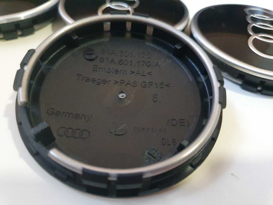 Oryginał dekielki kapsle AUDI 81A.601.170 A3 A4 A5 A6 A7 A8 Q3 Q5 Q6