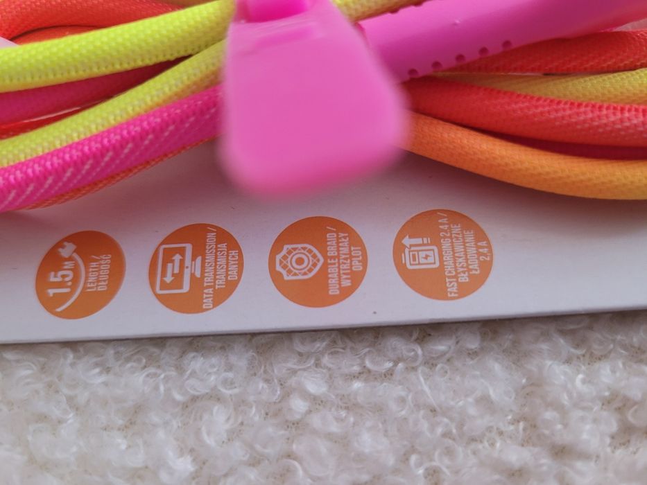 Kabel usb-c kolorowy