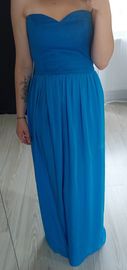 Niebieska sukienka maxi AGGI