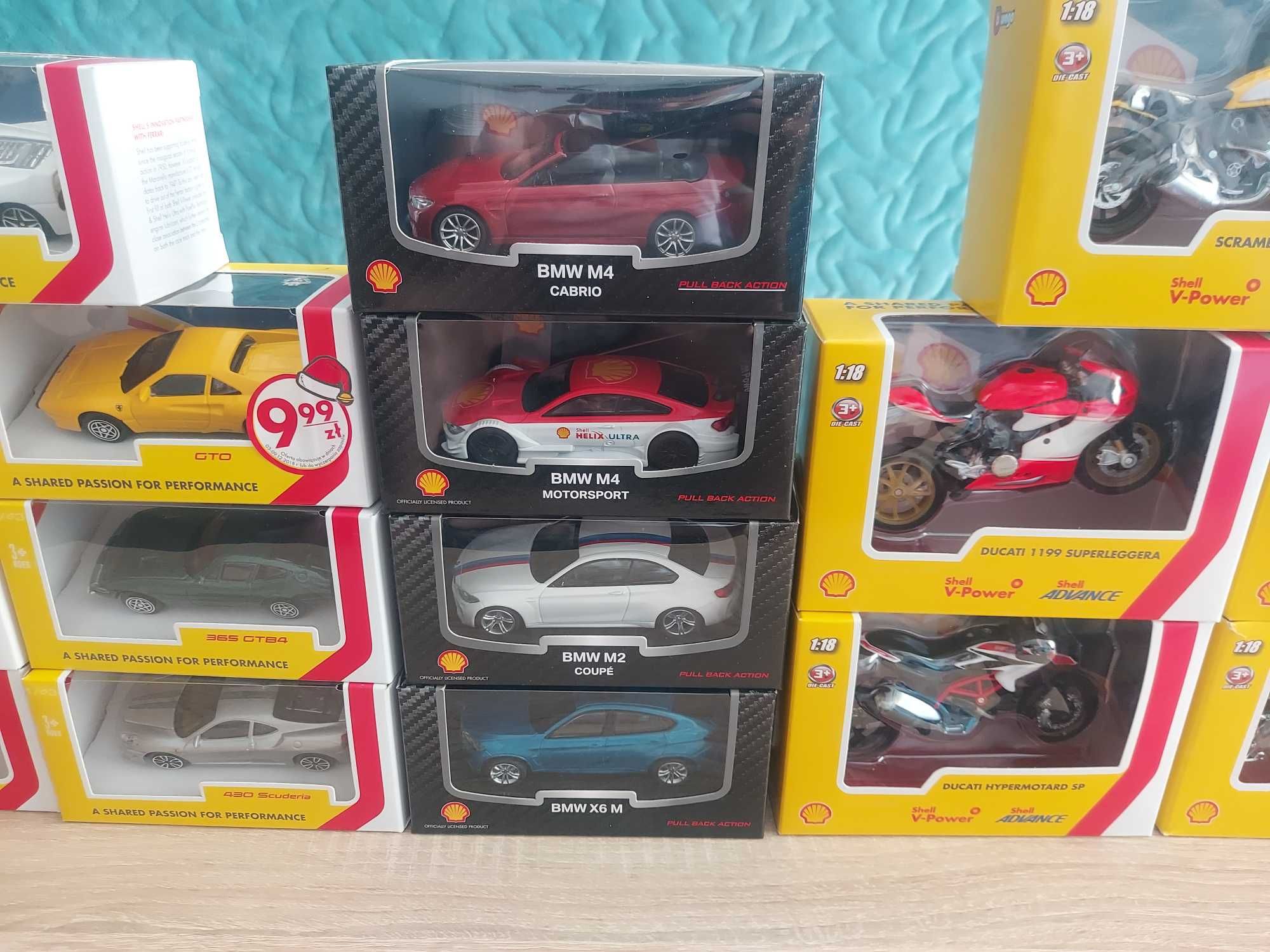 Samochody i motory z Shell modele